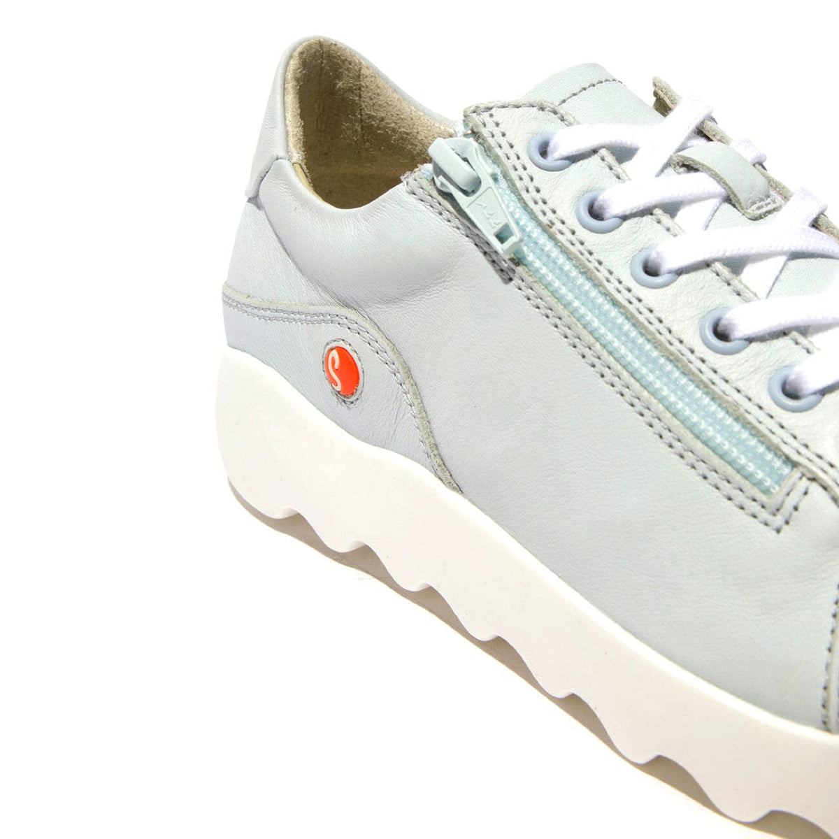Softinos, Whiz719, Laceup Shoe, Smooth Leather, Light Blue Shoes Softinos 