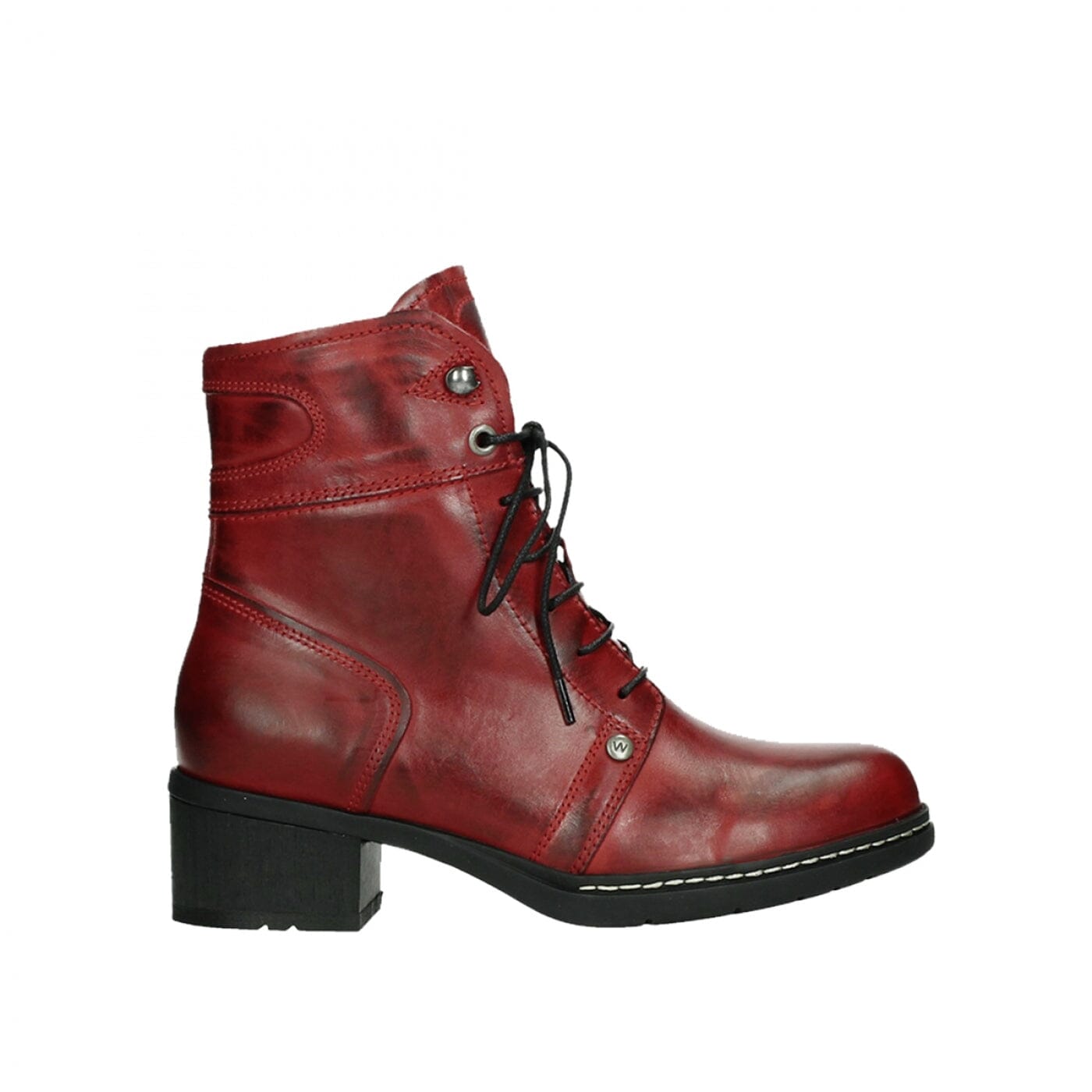 Wolky, Red Deer, Boots, Soft Wax Leather, Dark Red Boots Wolky Dark Red 37 