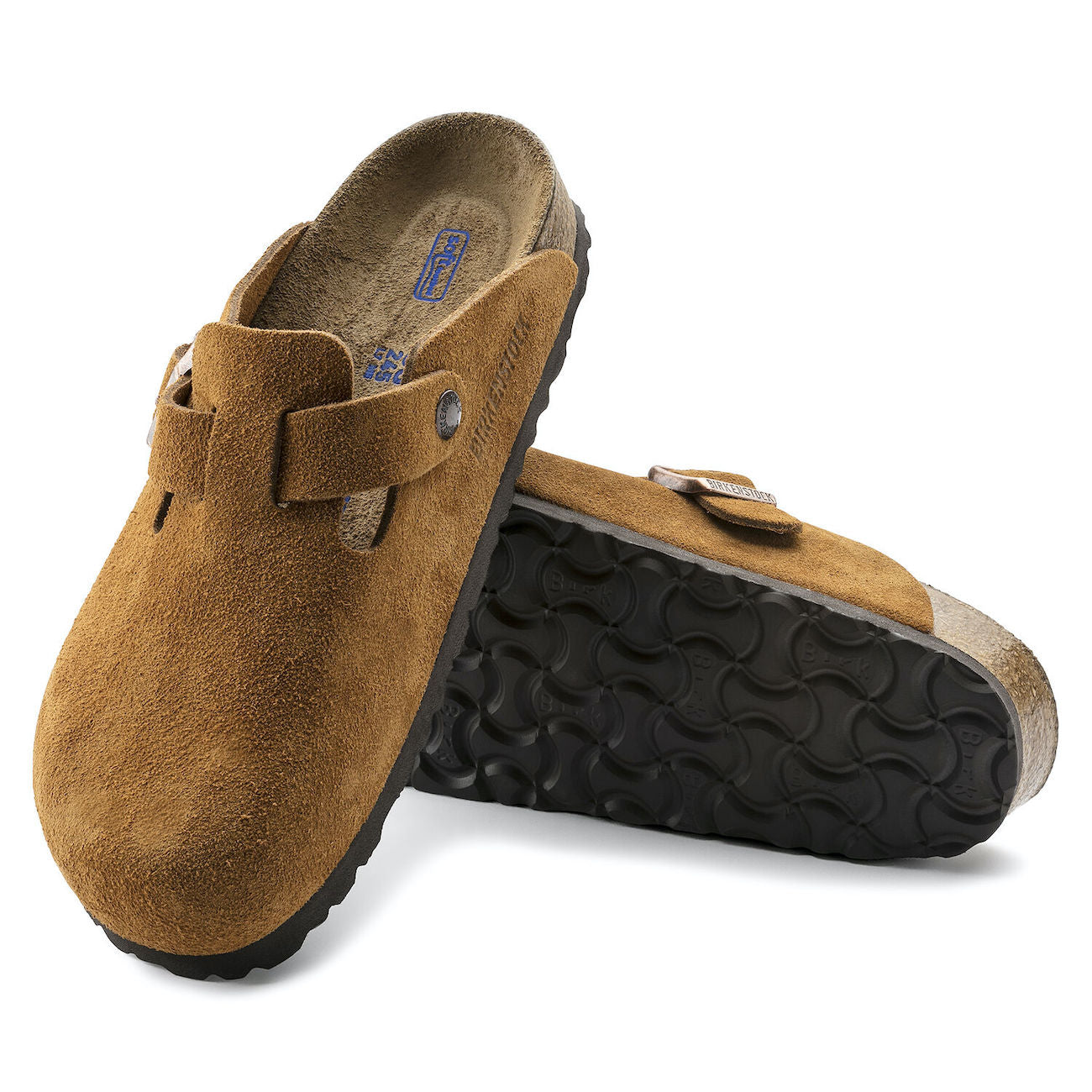 Birkenstock Boston, Narrow Fit, Soft Footbed, Suede Leather, Mink Clogs Birkenstock Shoes Mink 36 