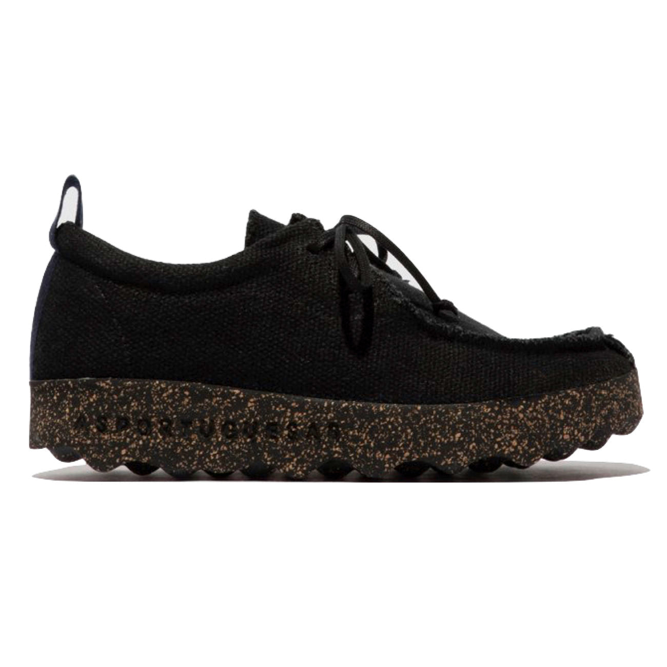 Asportuguesus, AS21 Chat, Laceup Shoes, Black Linen & Black sole Shoes Asportuguesas Black Linen & Black sole 37 