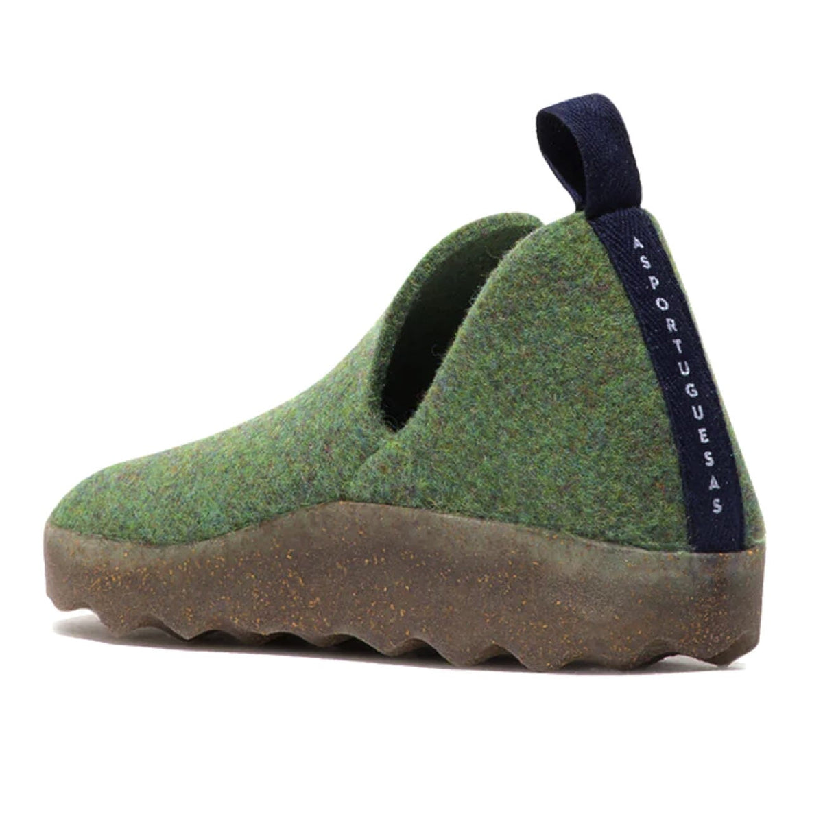 Asportuguesas, AW23-CITY, Moss Felt Green Shoes Asportuguesas 