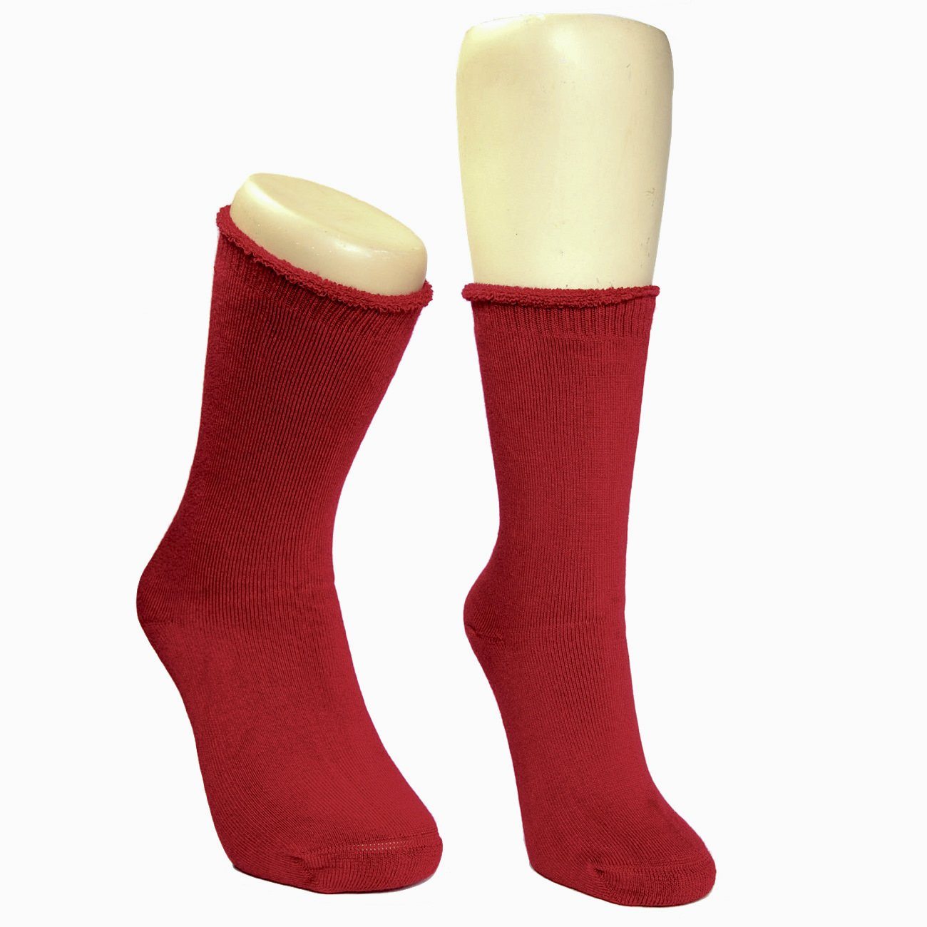 Mongrel Socks, Bamboo Full Cushion, Hypoallergenic, Antibacterial, Eco Friendly Red Socks Mongrel Socks Red 2-8 