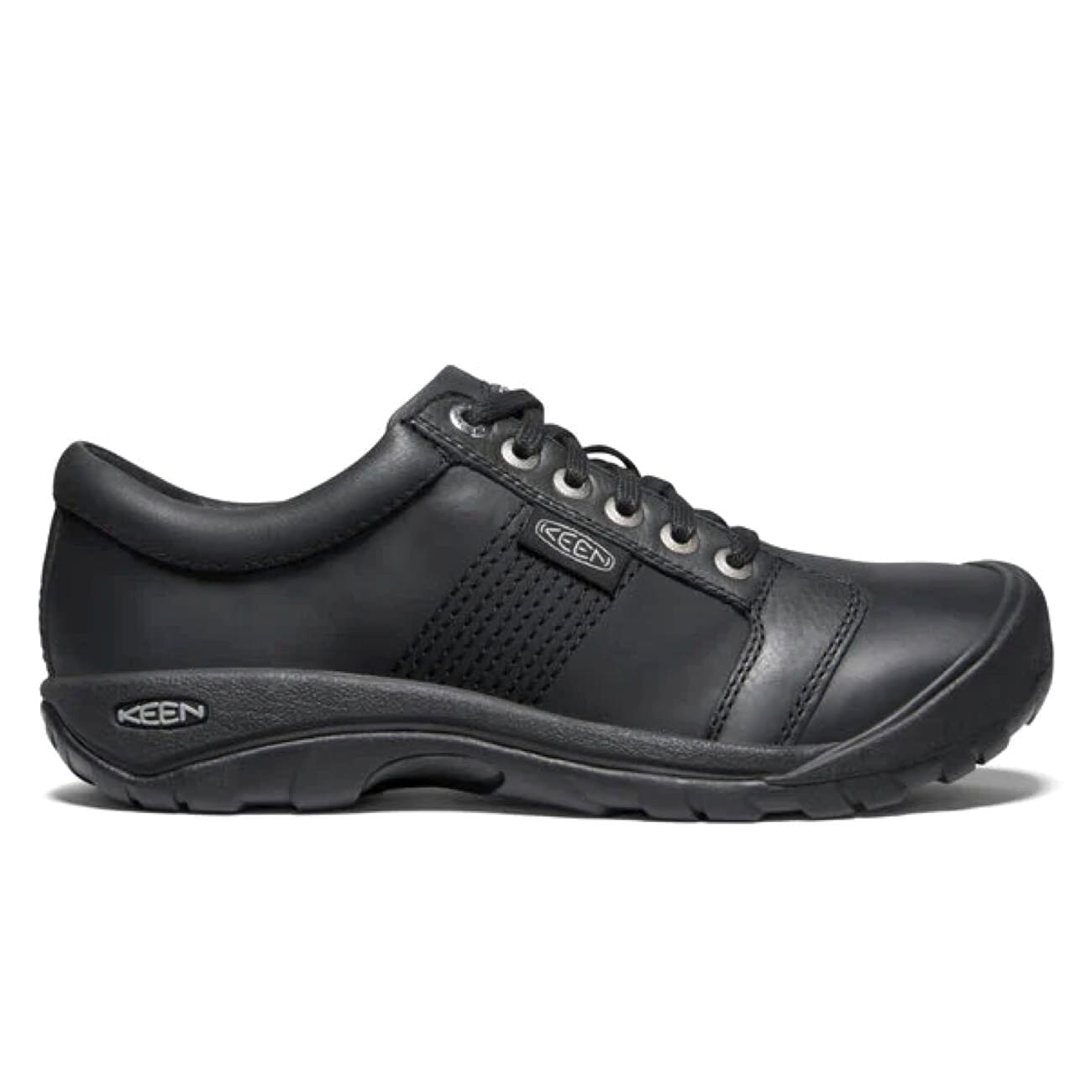 Keen, Austin Casual Mens, Shoes, Leather, Black Shoes Keen Black US 10 