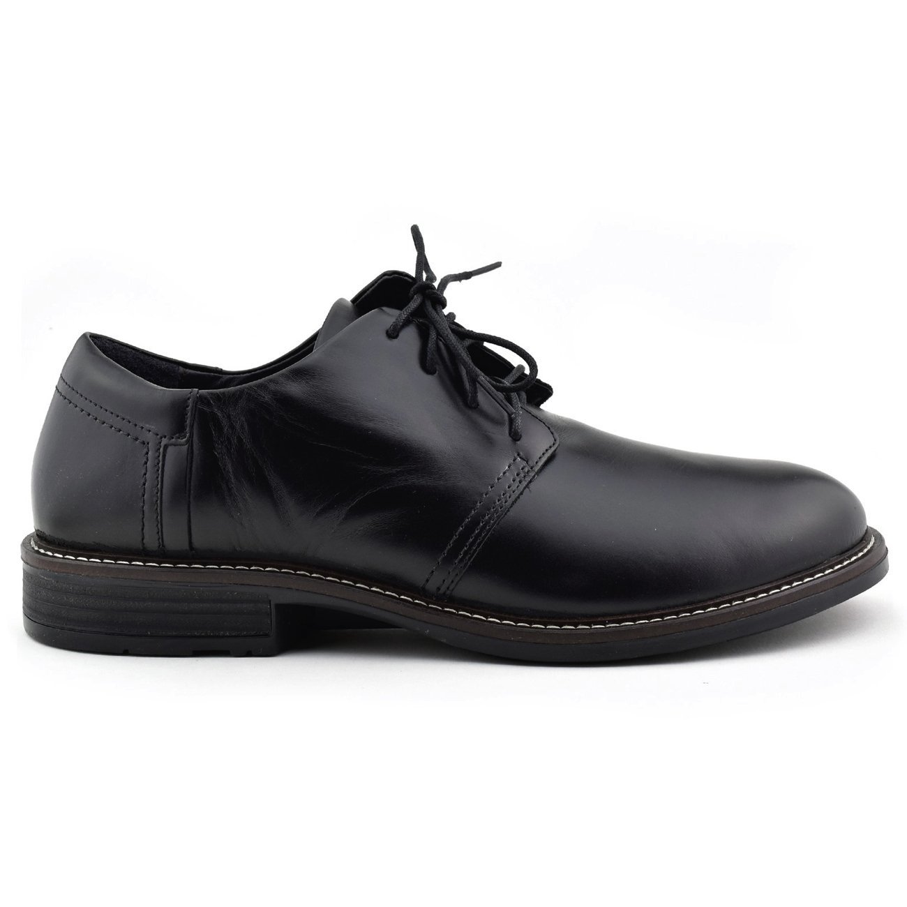 NAOT, Chief, Leather, Removable Innersole, Black Madras Shoes Naot Black Madras 41 