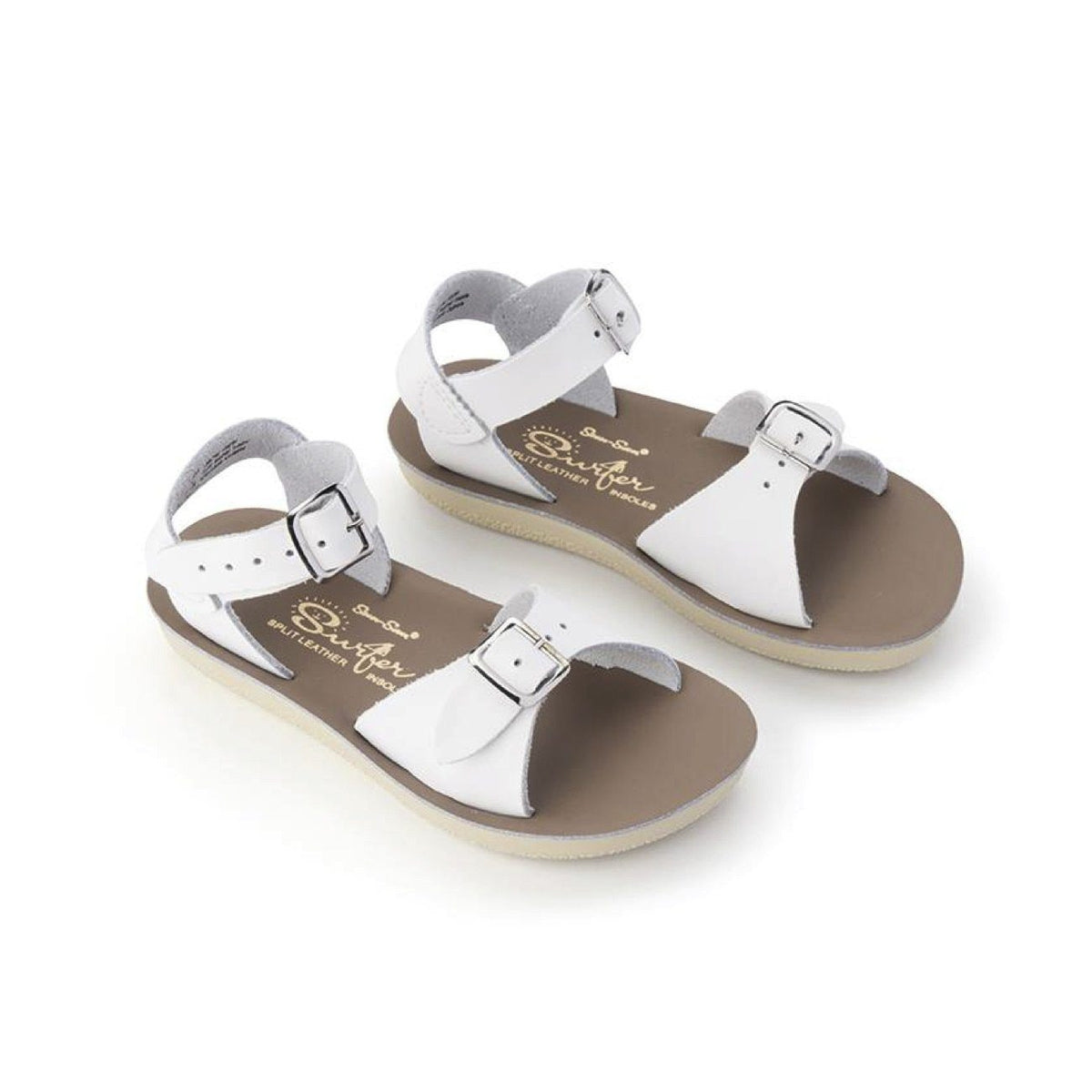 Salt Water Sandals, Sun-San Surfer, Infant, White Sandals Salt Water Sandals 