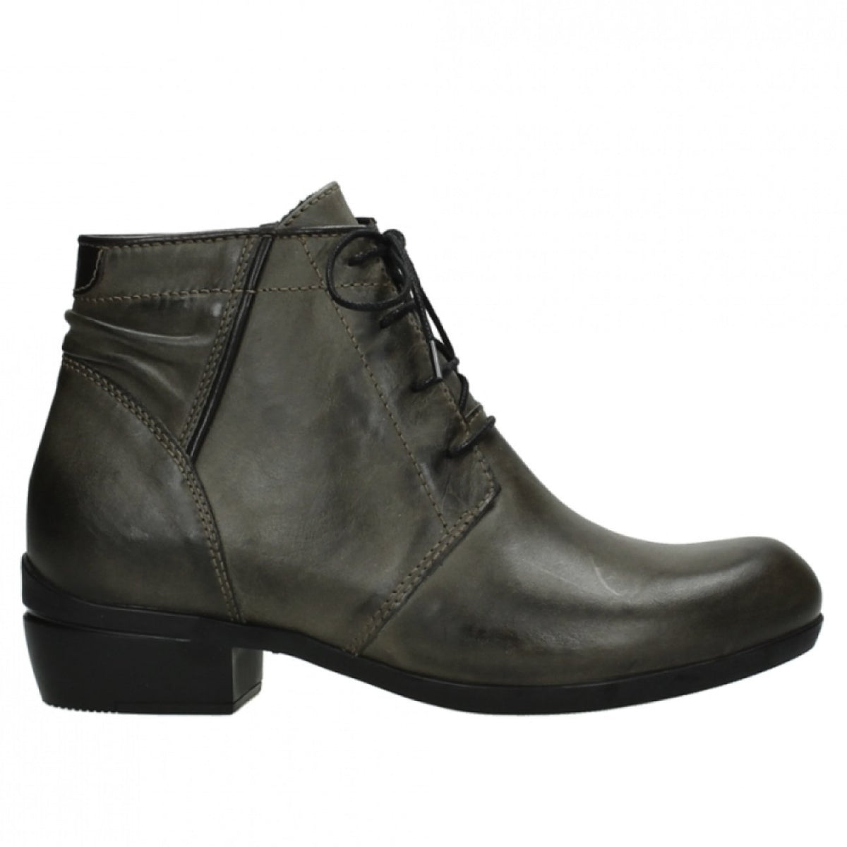 Wolky, Delano, Softy Wax Leather, Laceup Boot, Taupe Boots Wolky 