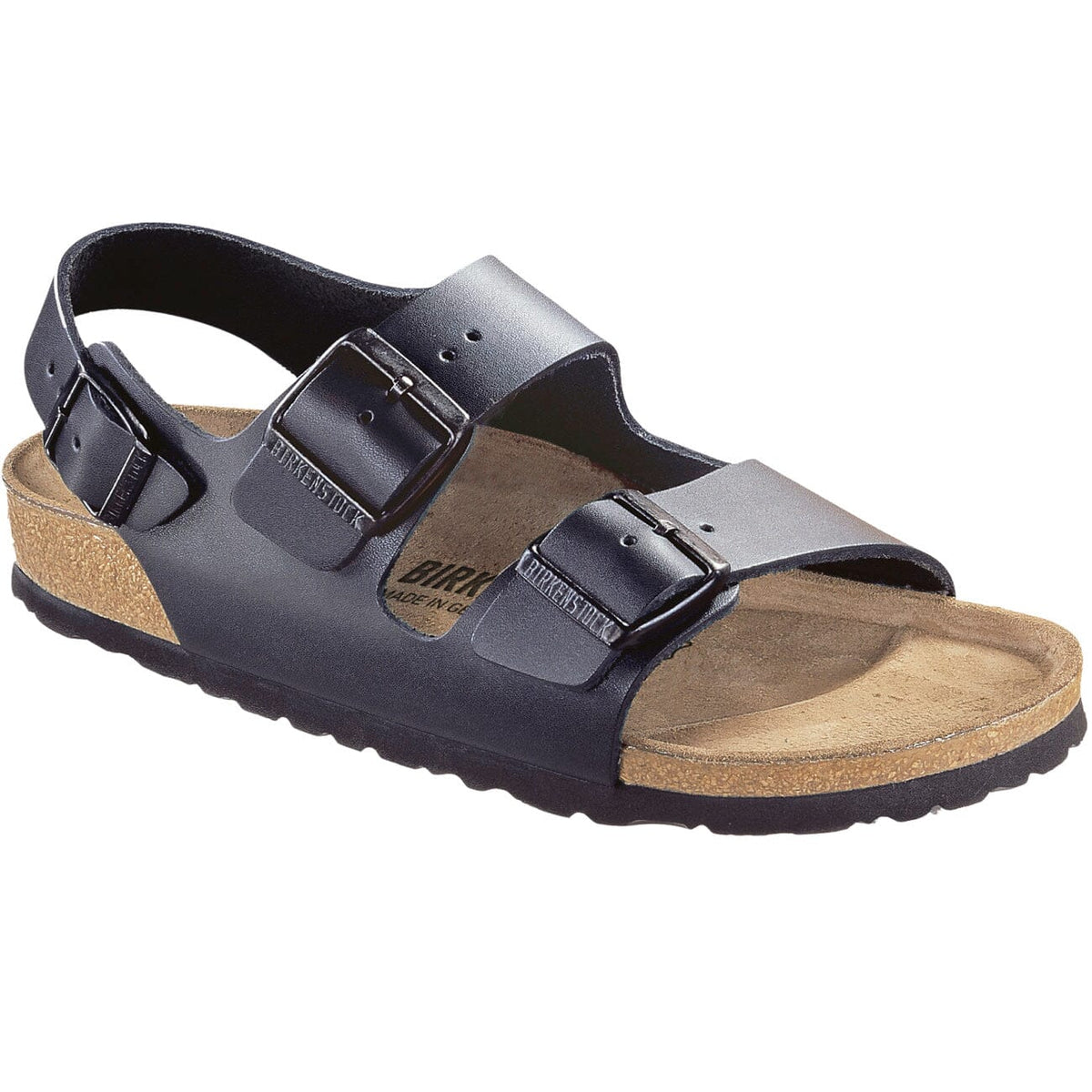 Birkenstock Milano Narrow Fit Smooth Leather Black Sandals Birkenstock Classic 35 N Black 