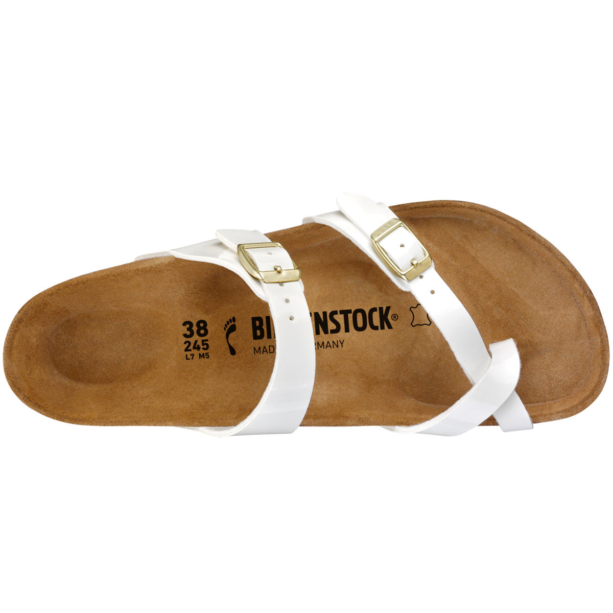 Birkenstock Classic Mayari Birko-flor Regular Fit Patent White