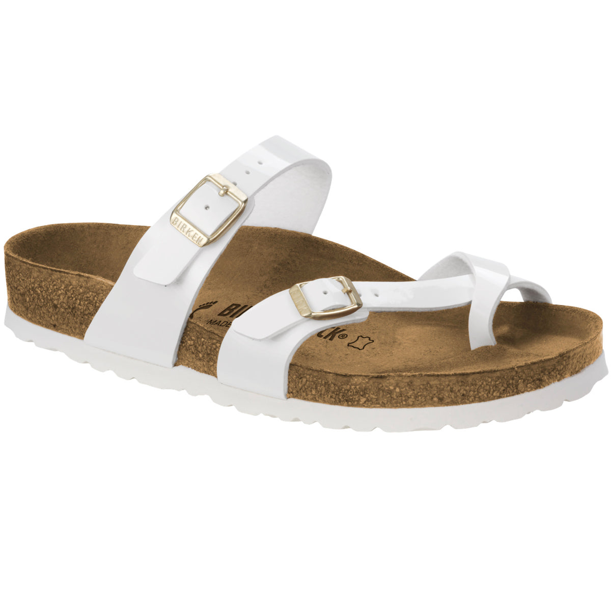 Birkenstock Classic Mayari Birko-flor Regular Fit Patent White