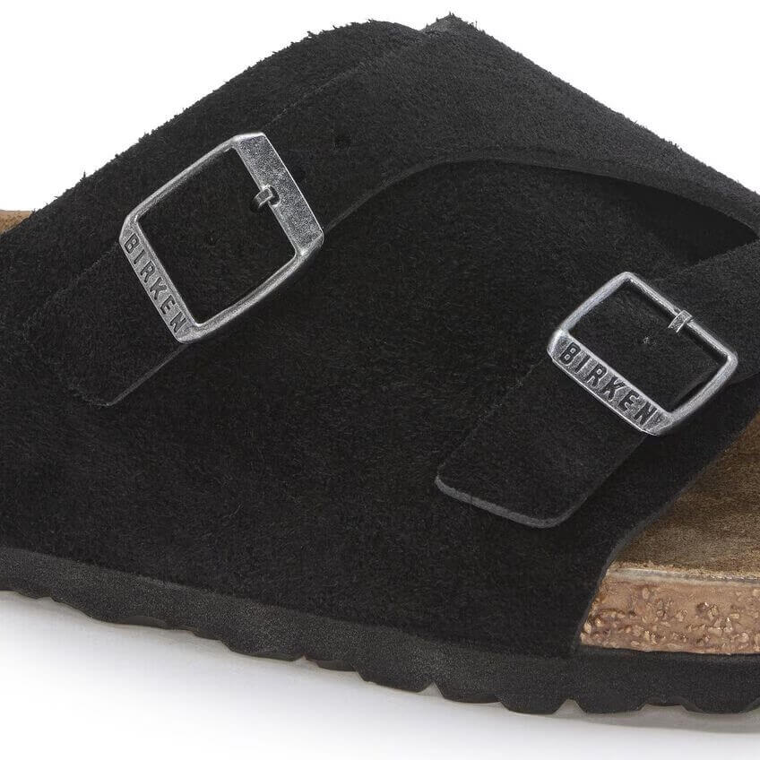 Birkenstock Classic Zurich Suede Narrow Fit Black