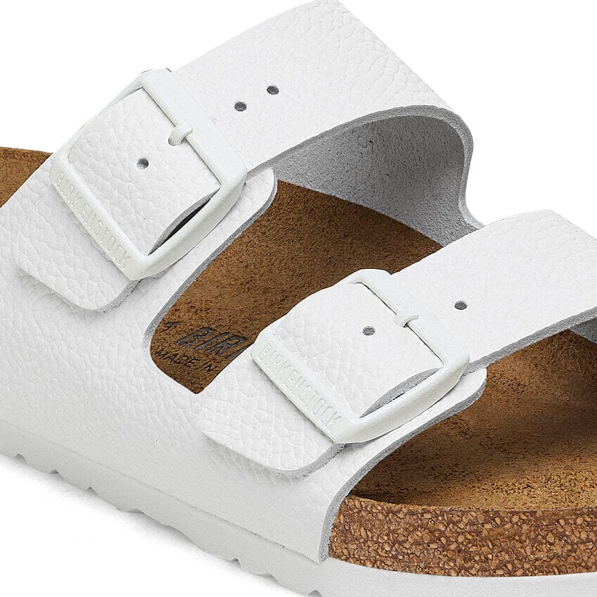 Birkenstock Arizona White Smooth Leather Regular Fit Sandals Birkenstock 