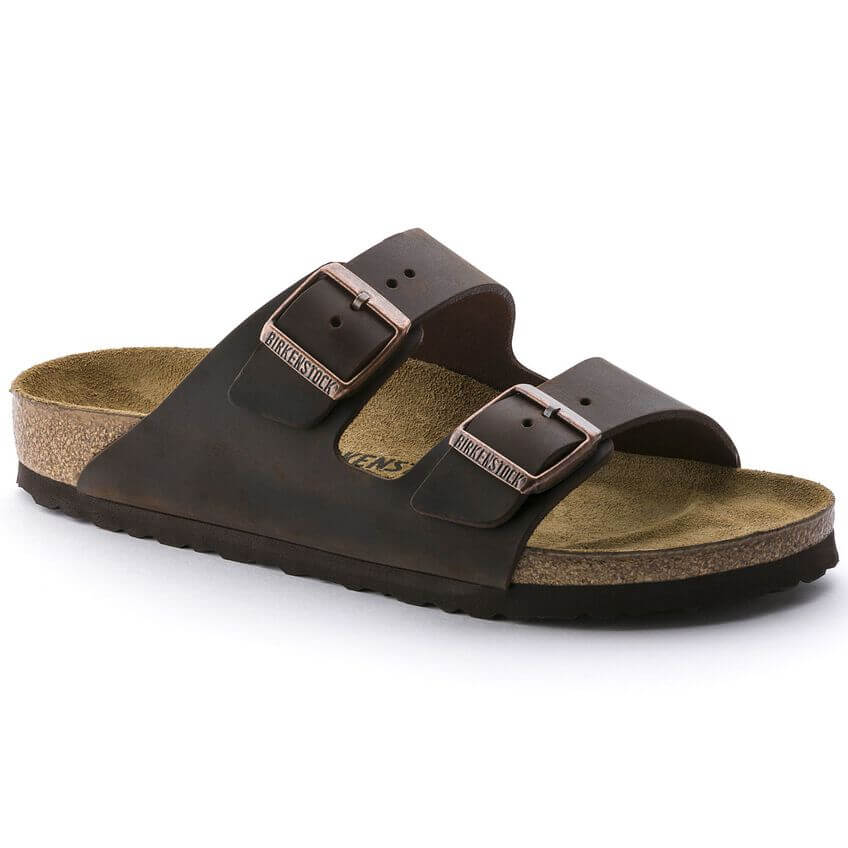 Birkenstock Classic Arizona Natural Leather Narrow Fit Habana