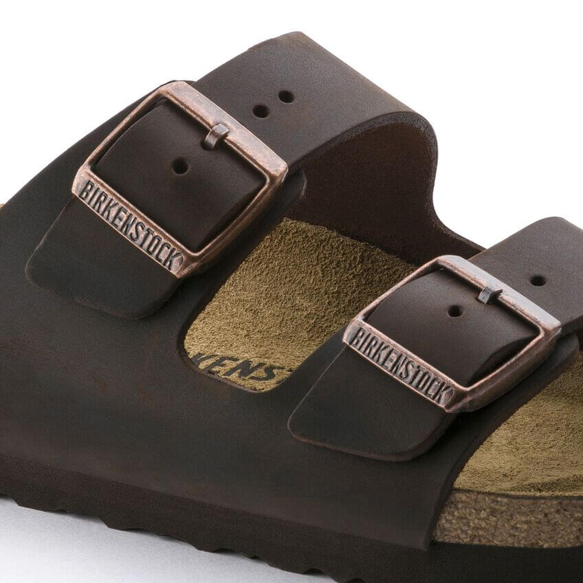 Birkenstock Classic Arizona Natural Leather Narrow Fit Habana