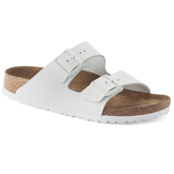 Birkenstock Arizona SFB White Leather Regular Fit - Birkenstock Hahndorf