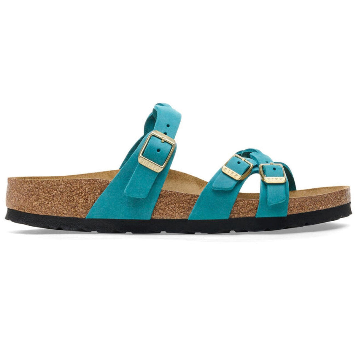 Birkenstock Seasonal, Franca Braided, Oiled Leather, Regular Fit, Biscay Bay Sandals Birkenstock Seasonal 