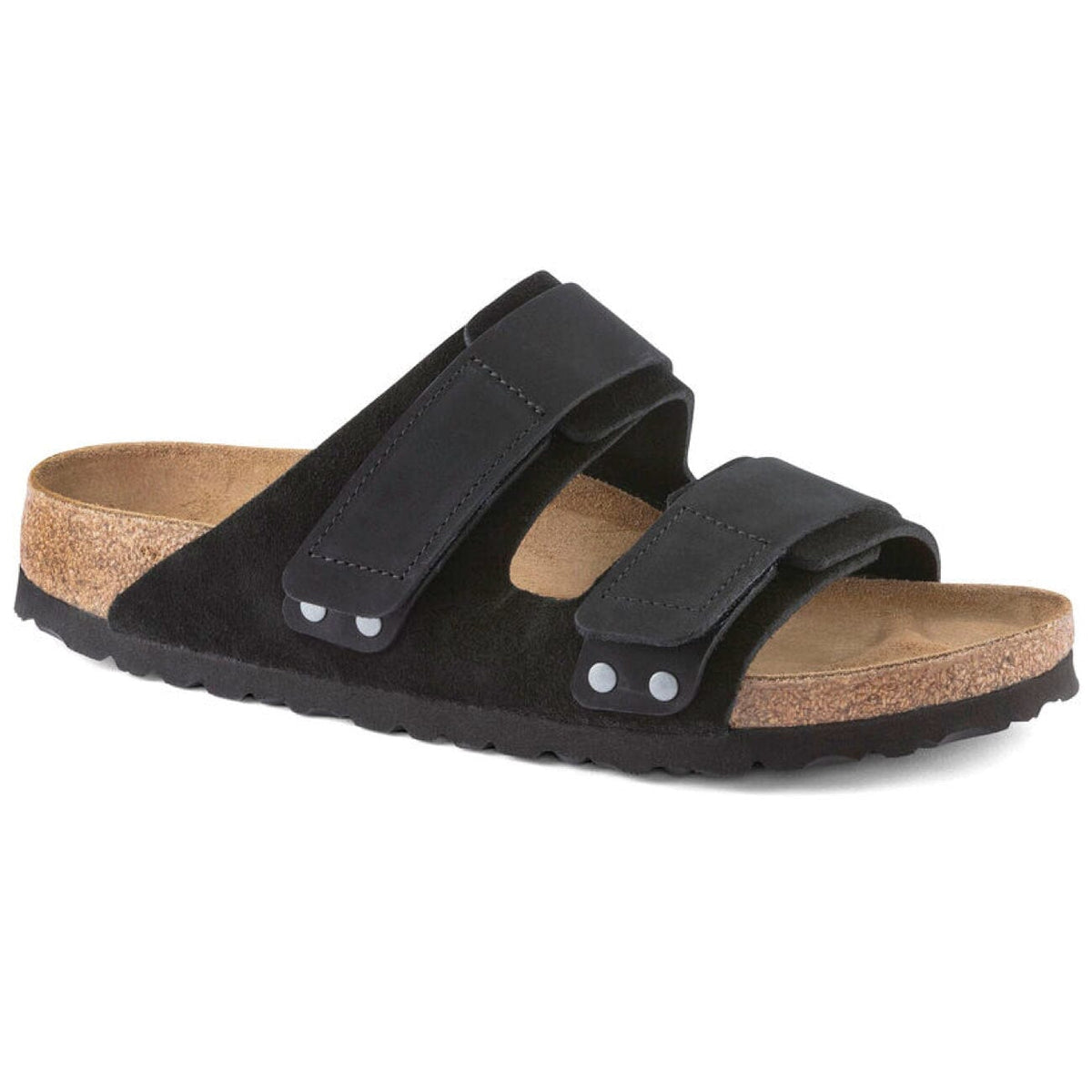 Birkenstock, UJI, Suede/Nubuck Leather, Regular Fit, Black Sandals Birkenstock Seasonal Black 35 