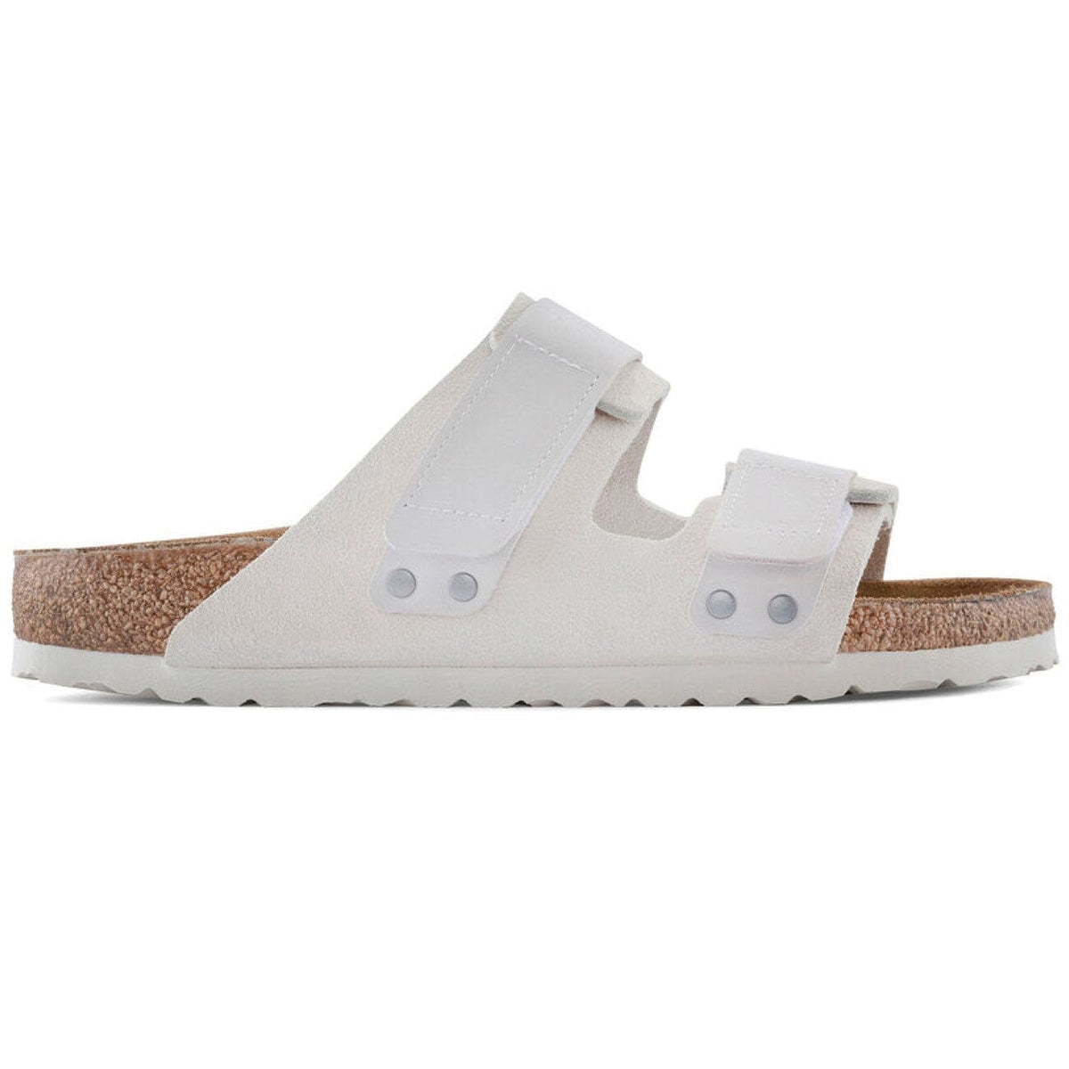 Birkenstock, UJI, Suede/Nubuck Leather, Narrow Fit, Antique White Sandals Birkenstock Seasonal 