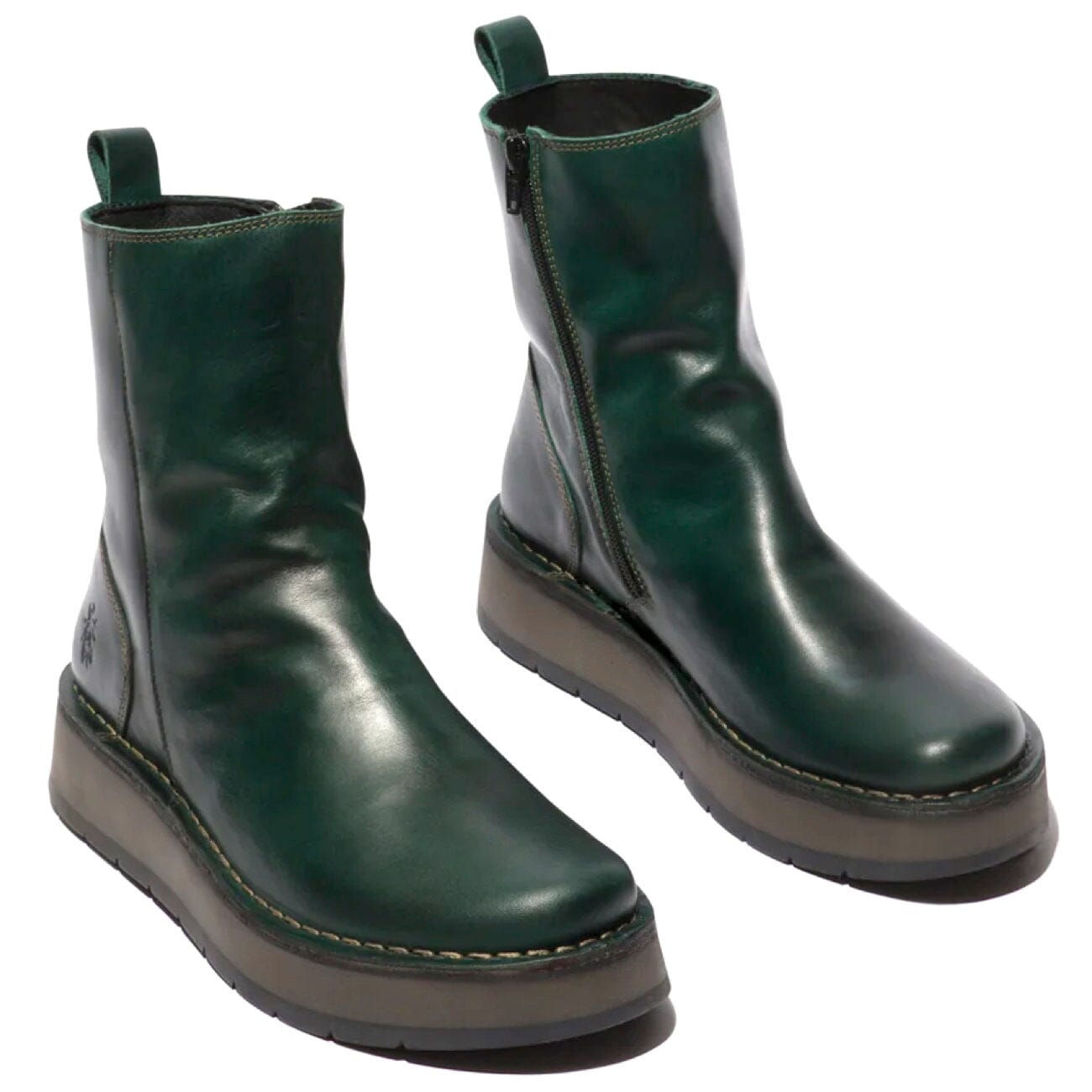 Fly London RENO Boot Leather Petrol Boots Fly London 36 Petrol 