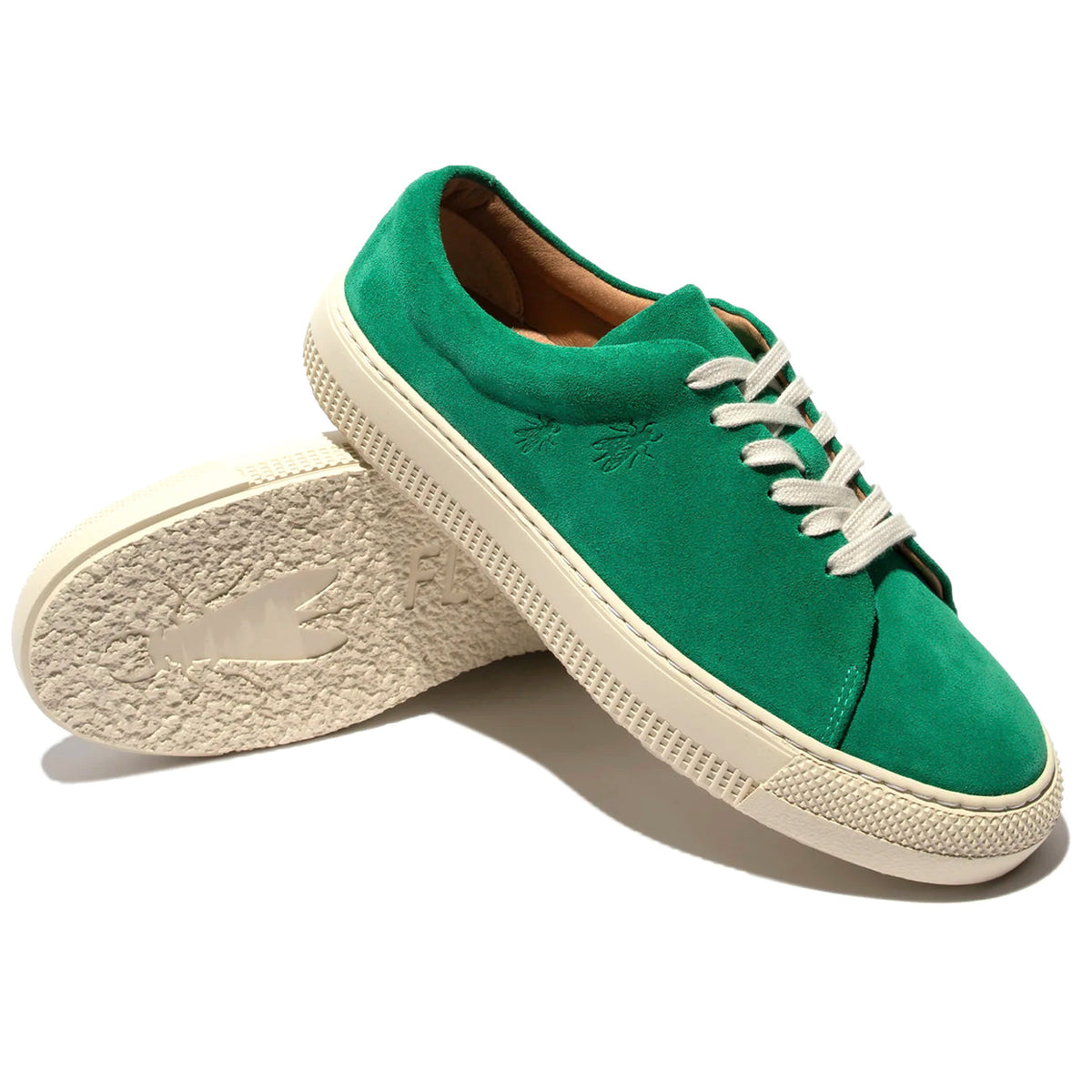 Fly London Tych624 Shoe Suede Leather Green 36