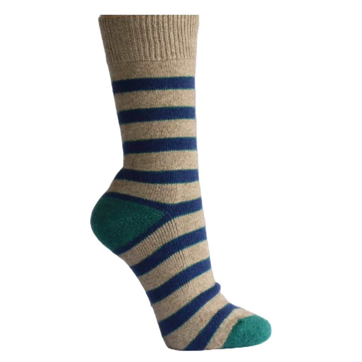 Mongrel Socks Possum Cushion Navy Stripe One Size