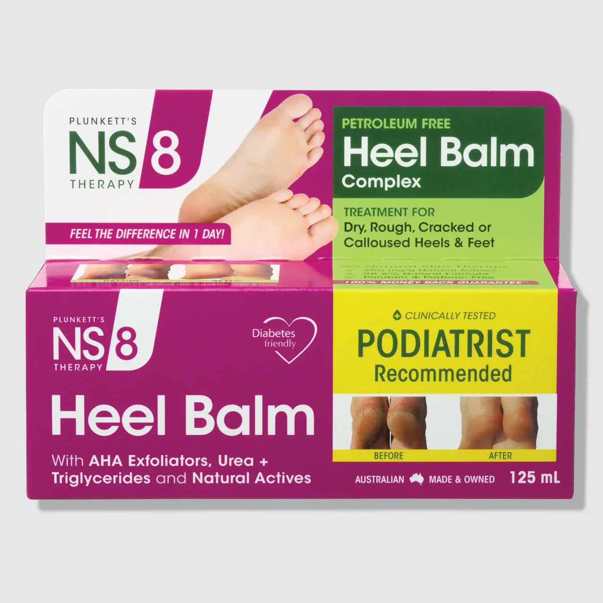 NS 8 Heel Balm Complex, 125ml Tube Skin Care Products Plunkett Heal Balm 