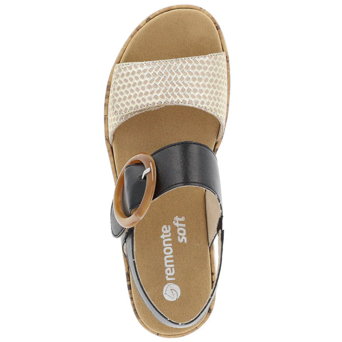 Remonte R6853-02 Sandal Leather Beige-gold 36