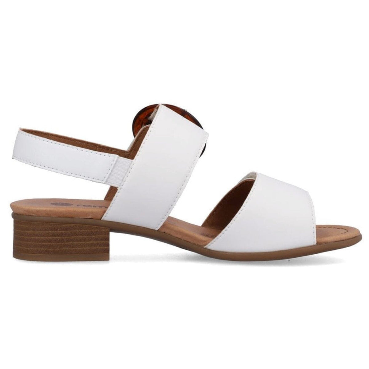 Remonte, Weiss Sandal, Leather, White/Weiss Sandals Remonte 
