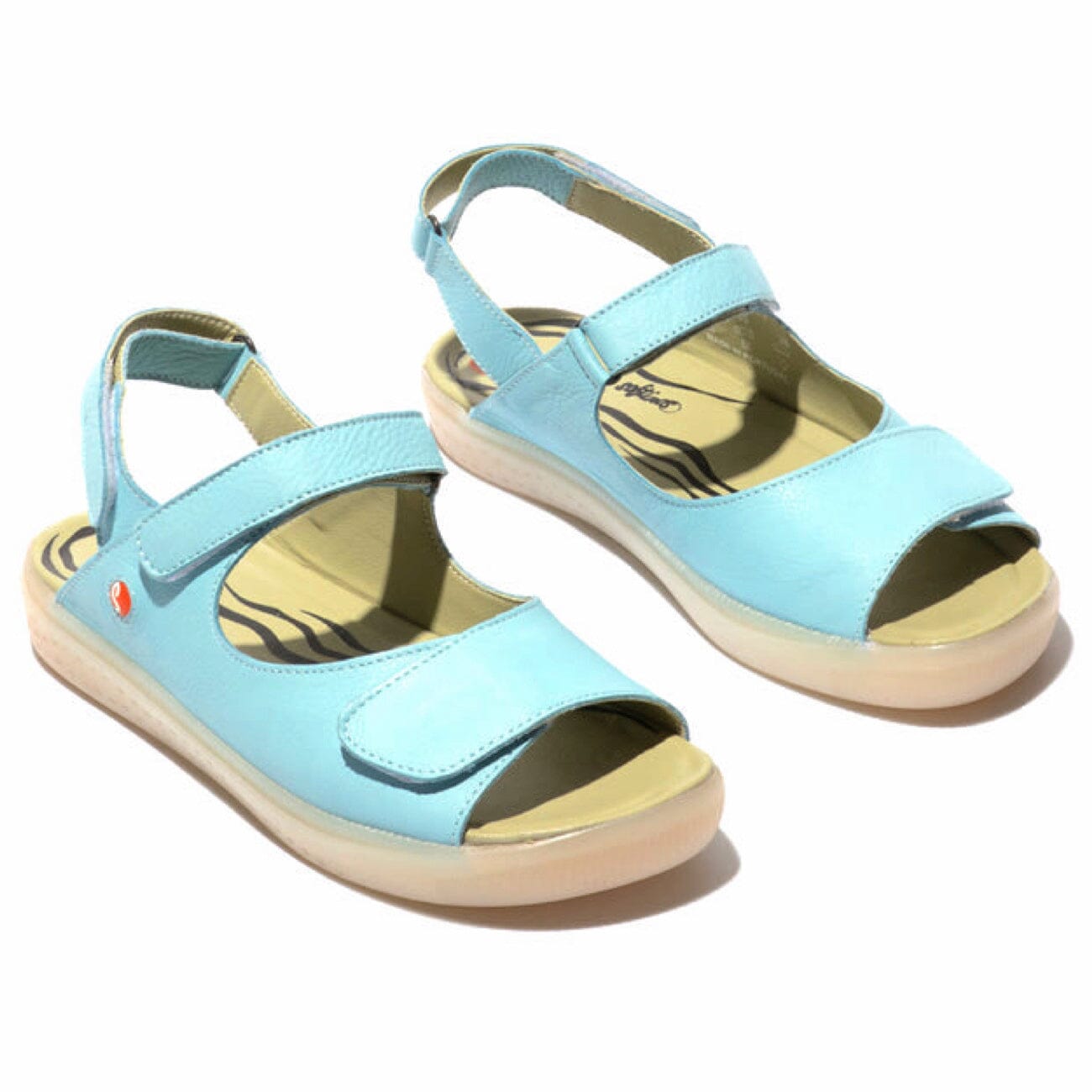 Softinos Ioah743 Sandal Smooth Leather Sky Sandals Softinos 36 Sky 