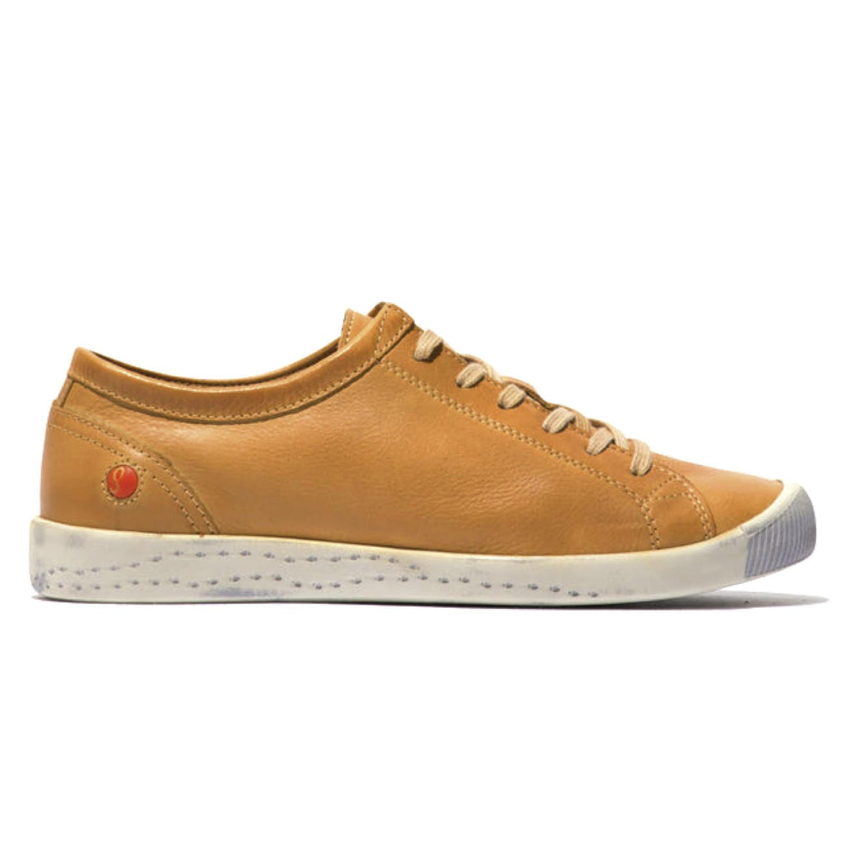 Softinos, Isla154, Laceup Shoe, Washed Leather, Warm Orange Shoes Softinos 