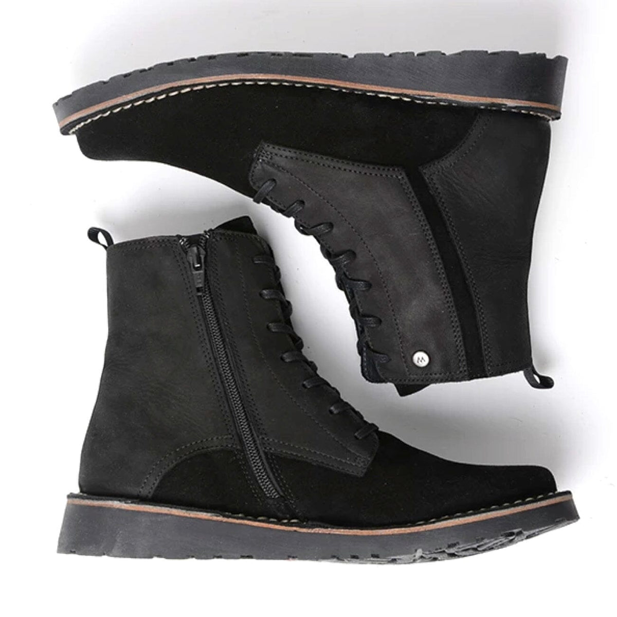 Wolky, Wagga Wagga, Boots, Suede Leather, Black Boots Wolky 
