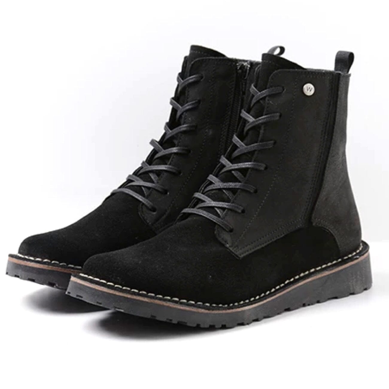 Wolky, Wagga Wagga, Boots, Suede Leather, Black Boots Wolky Black 37 
