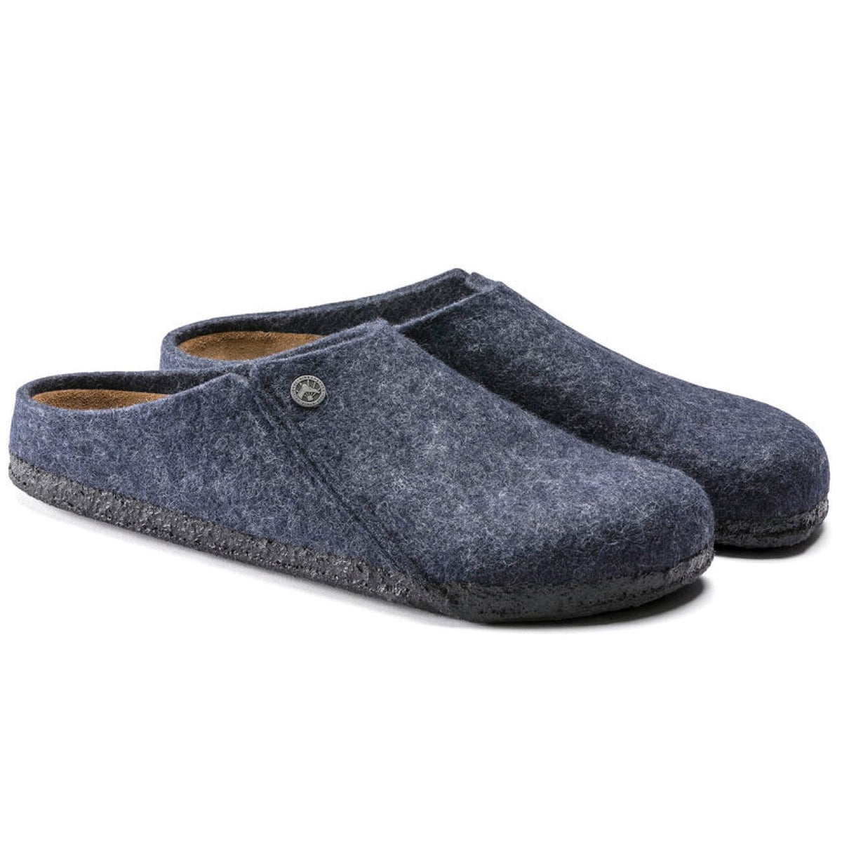 Birkenstock, Zermatt, Wool Felt, Regular Fit, Dark Blue House Shoes Birkenstock 