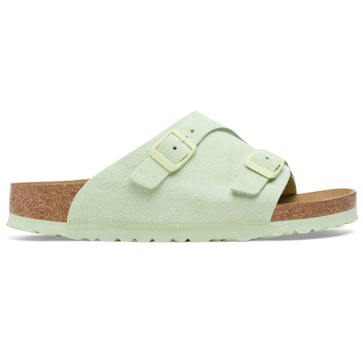 Birkenstock Zurich Narrow Fit Suede leather Faded Lime