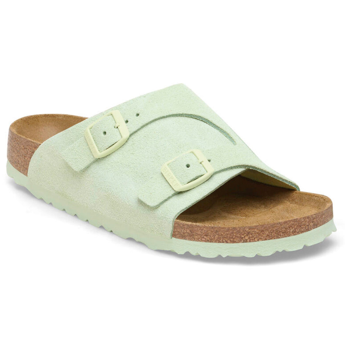 Birkenstock Zurich Narrow Fit Suede leather Faded Lime