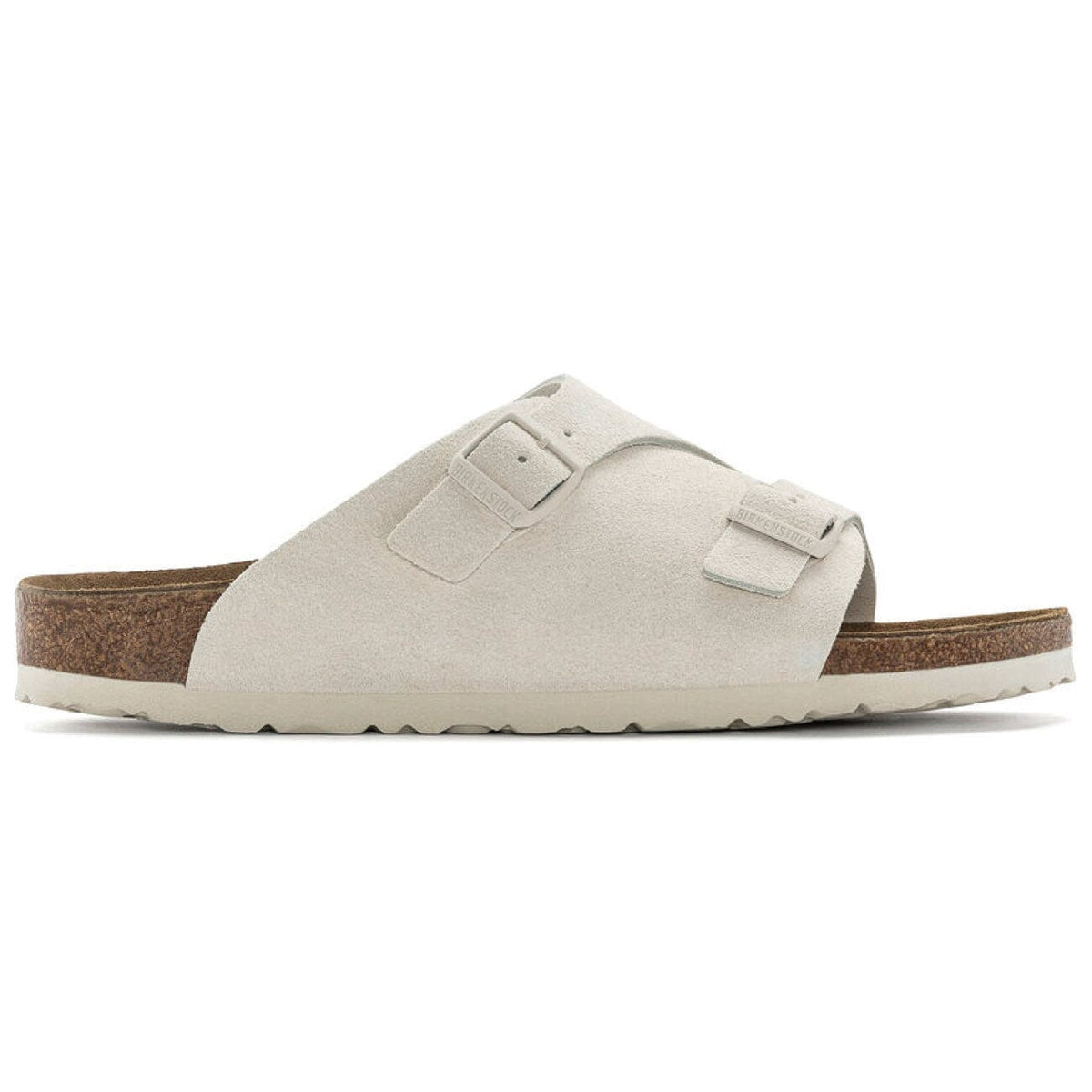 Birkenstock Zurich, Regular Fit, Suede Leather, Antique White Sandals Birkenstock Classic 