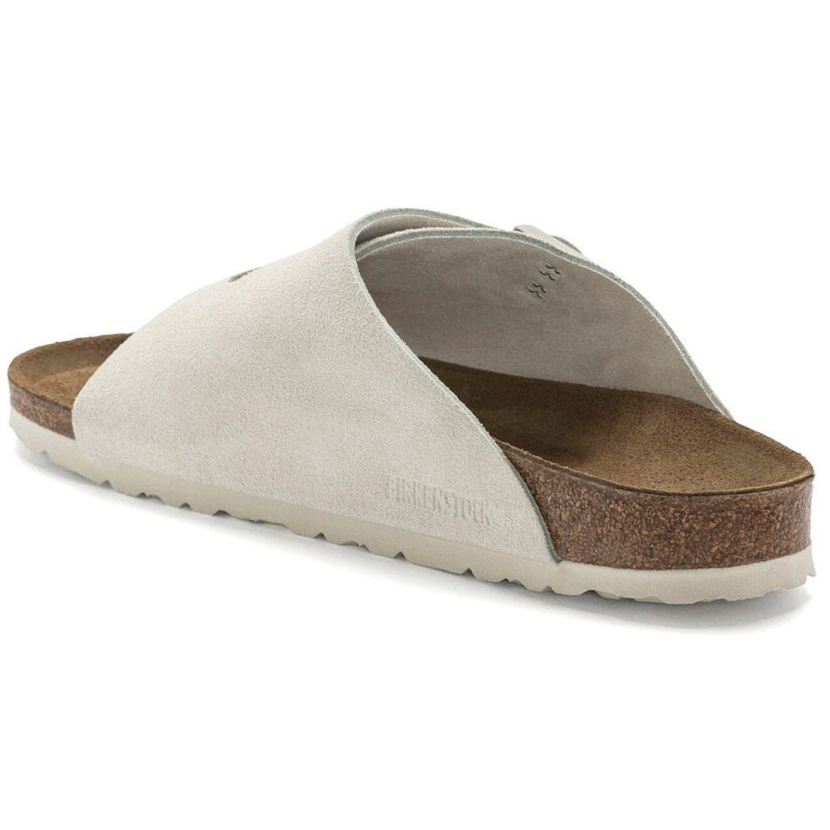 Birkenstock Zurich, Regular Fit, Suede Leather, Antique White Sandals Birkenstock Classic 