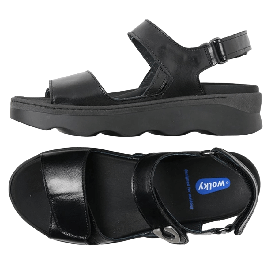 Wolky Medusa Sandal Leather Black