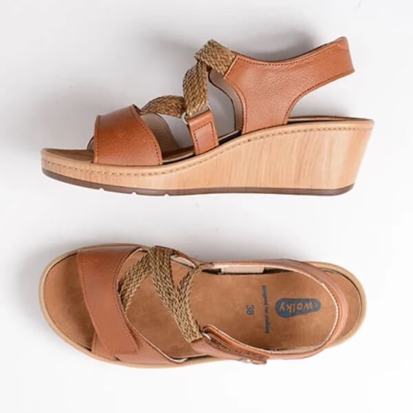 Wolky La Jolla Sandal Leather Cognac