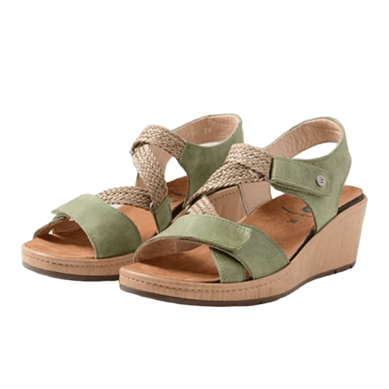 Wolky La Jolla Sandal Leather Olive