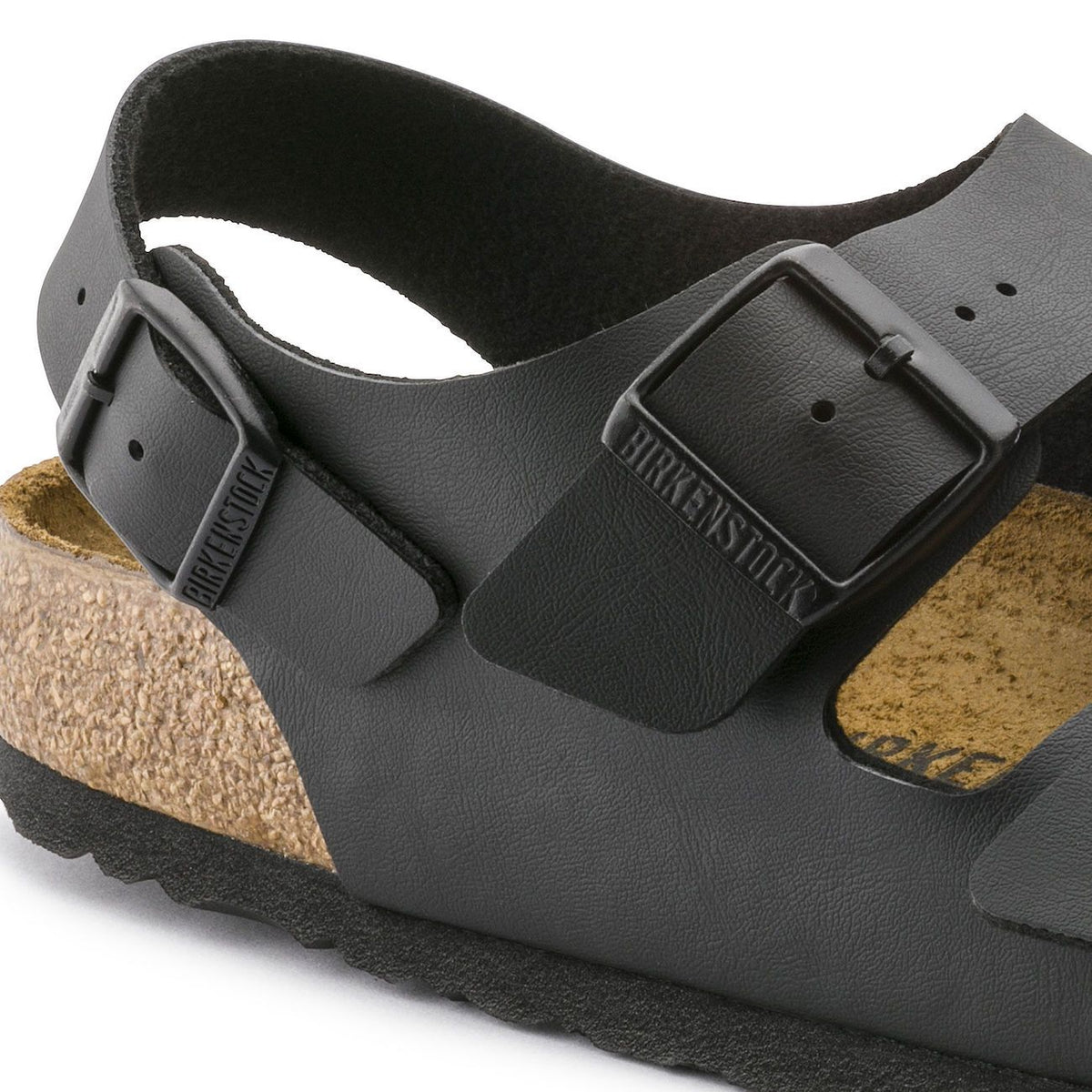 Birkenstock Classic, Milano, Birko-Flor, Regular Fit, Black Sandals Birkenstock Classic 