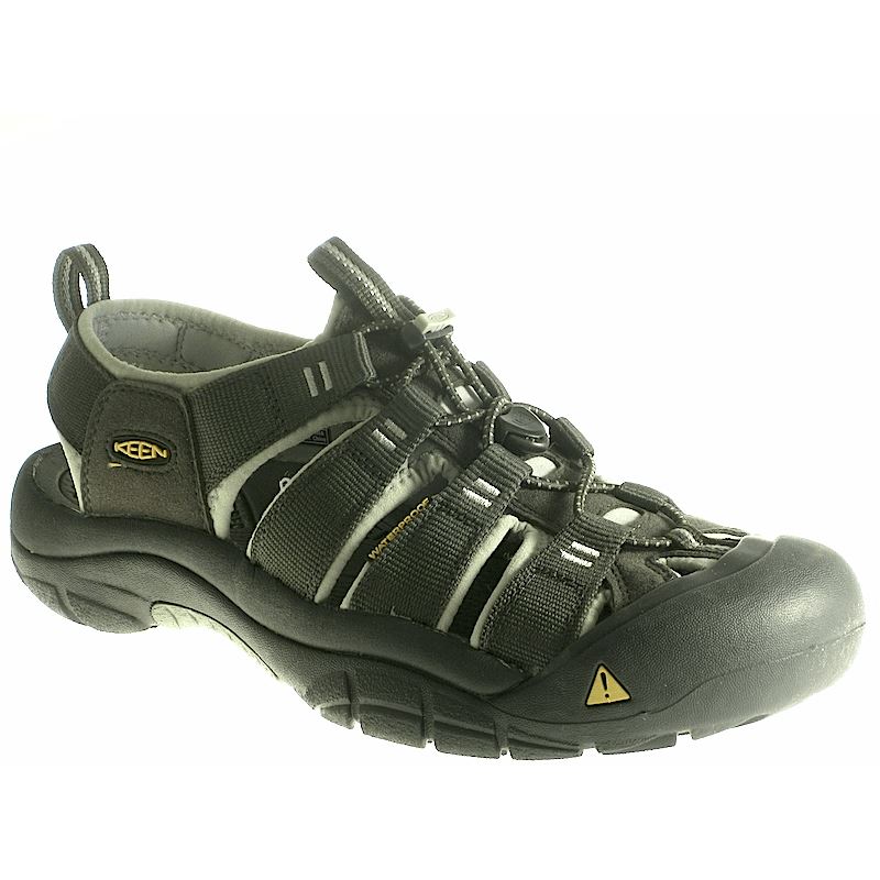 Demo of KEEN, Newport H2, Hybrid Sandal Webbing Upper, Raven/Neutral Grey Sandals Keen Raven/Neutral Grey 8 