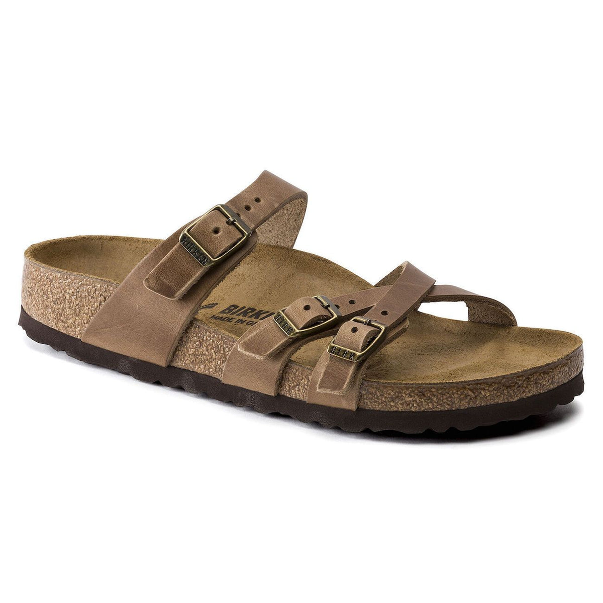 Birkenstock Classic, Franca, Oiled Leather, Regular Fit, Tobacco Brown Sandals Birkenstock Classic Tobacco Brown 36 