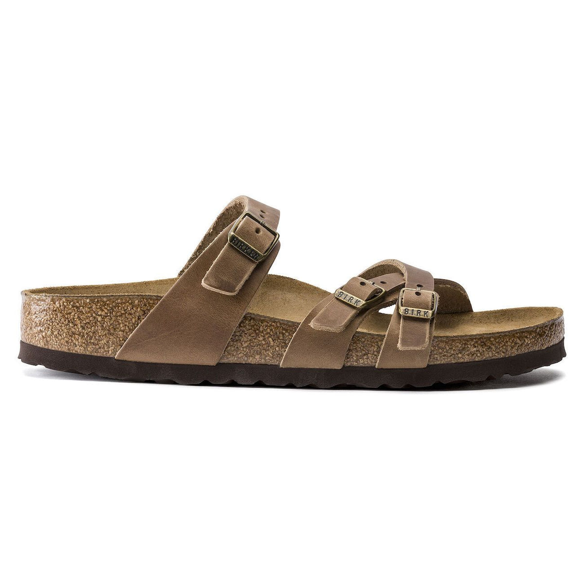 Birkenstock Classic, Franca, Oiled Leather, Regular Fit, Tobacco Brown Sandals Birkenstock Classic 