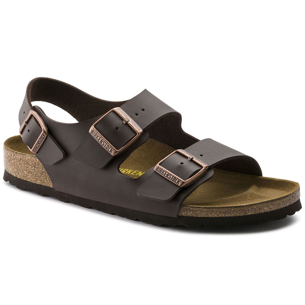 Birrkenstock Classic, Milano, Birko-Flor, Regular Fit, Dark Brown Sandals Birkenstock Classic Dark Brown 40 