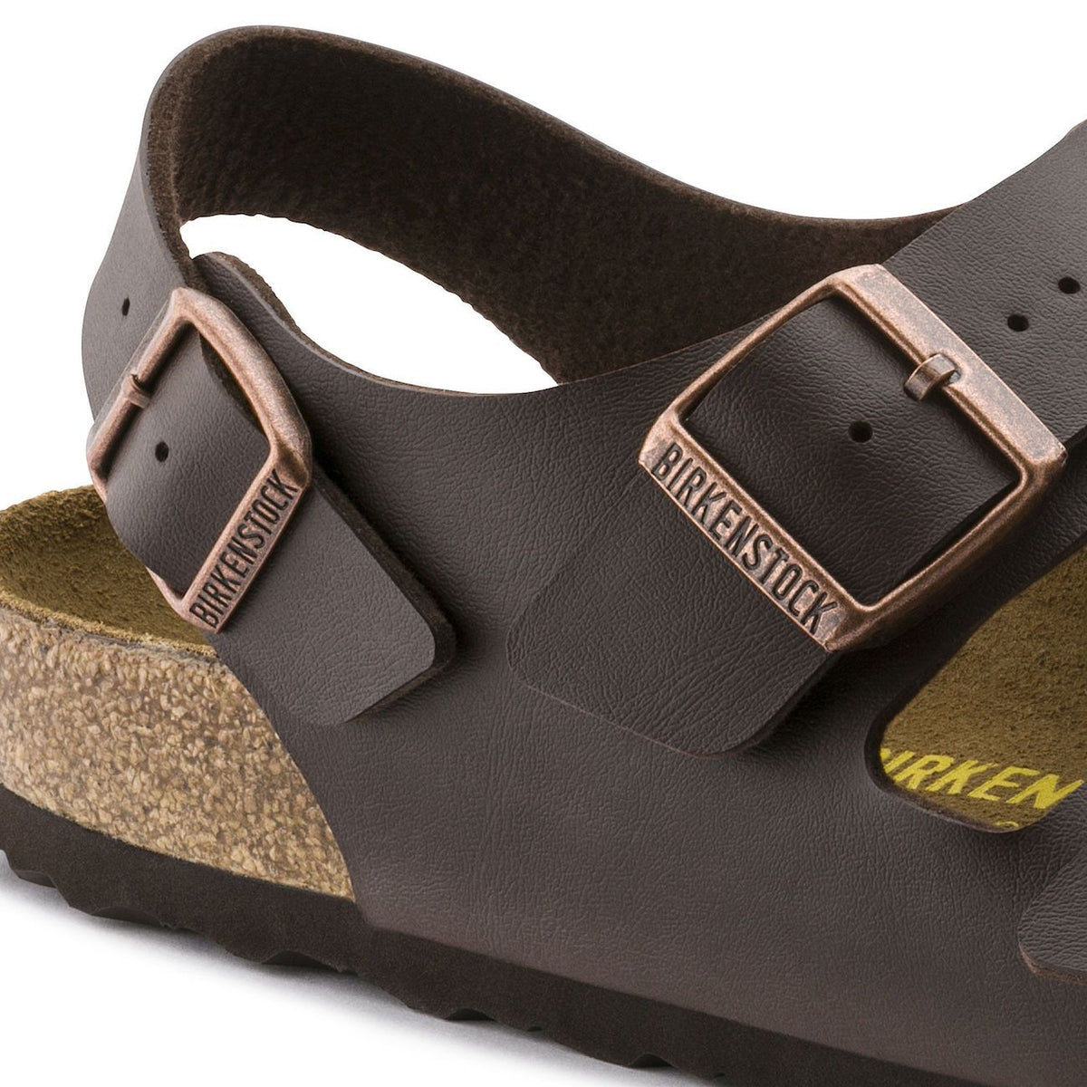 Birrkenstock Classic, Milano, Birko-Flor, Regular Fit, Dark Brown Sandals Birkenstock Classic 