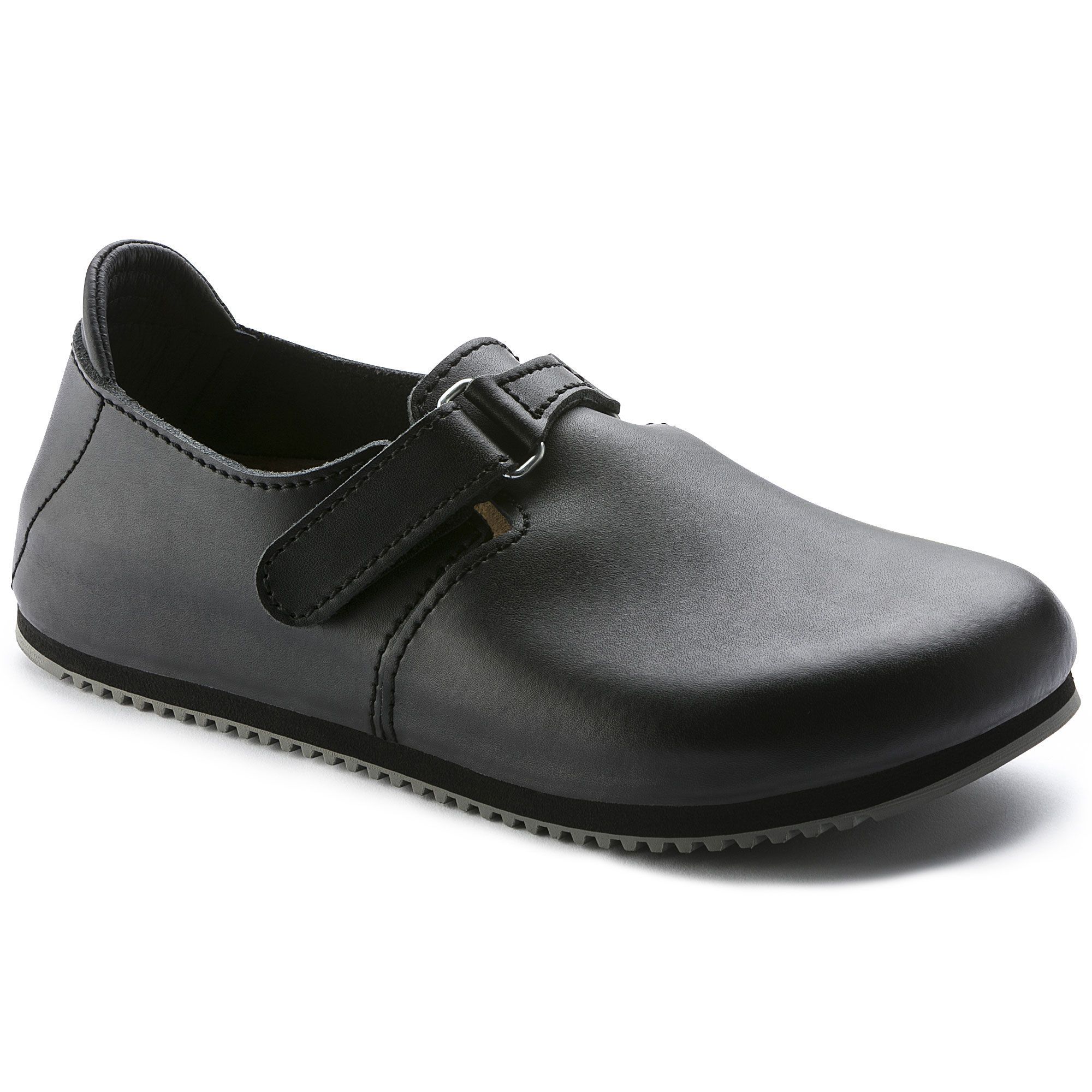 Birkenstock Professional, Linz SL, Super Grip Sole Leather Regular Fit, Black Shoes Birkenstock Professional Black 42 