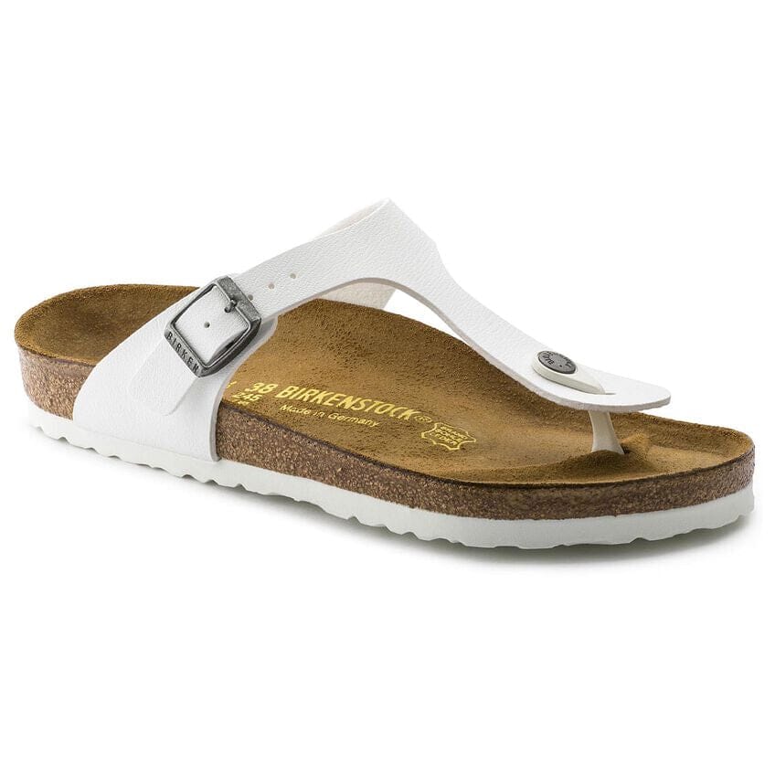 Birkenstock Classic, Gizeh, Regular Fit, Birko-Flor, White Sandals Birkenstock Classic White 43 