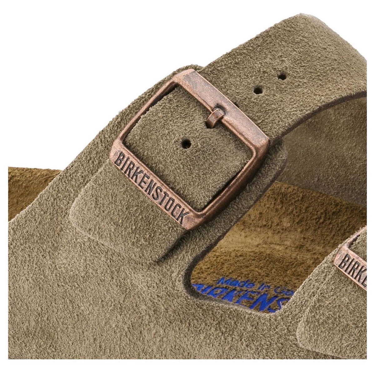 Birkenstock Classic, Arizona, Soft-Footbed, Suede Leather, Regular Fit, Taupe Sandals Birkenstock Classic 