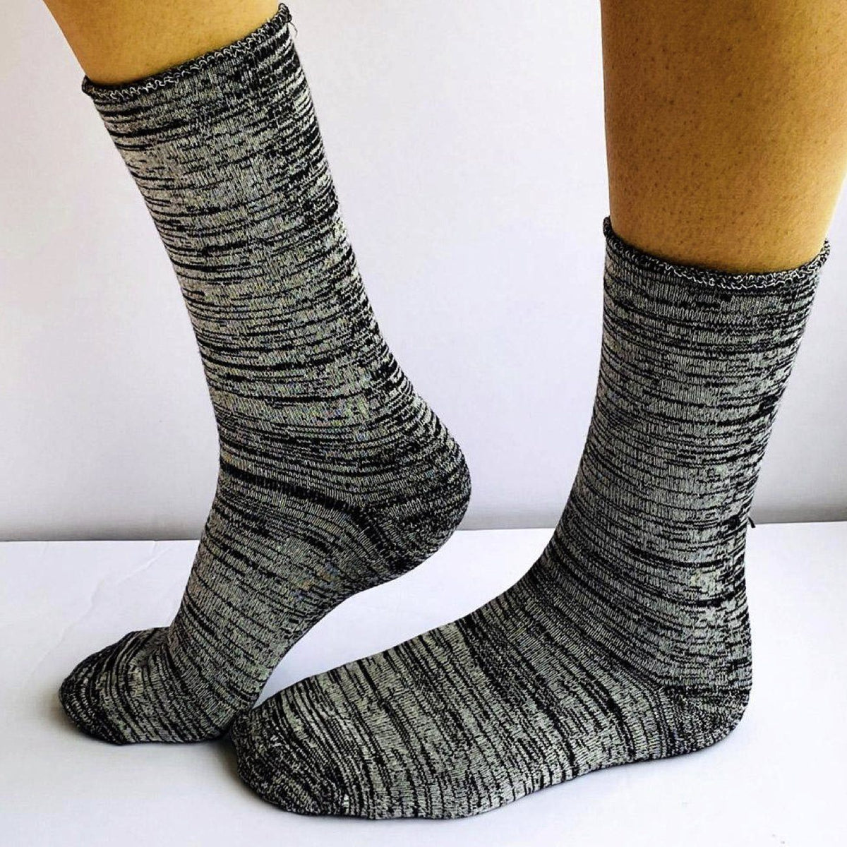 Mongrel Socks, Bamboo Full Cushion, Hypoallergenic, Antibacterial, Eco Friendly, Black &amp; White Socks Mongrel Socks 