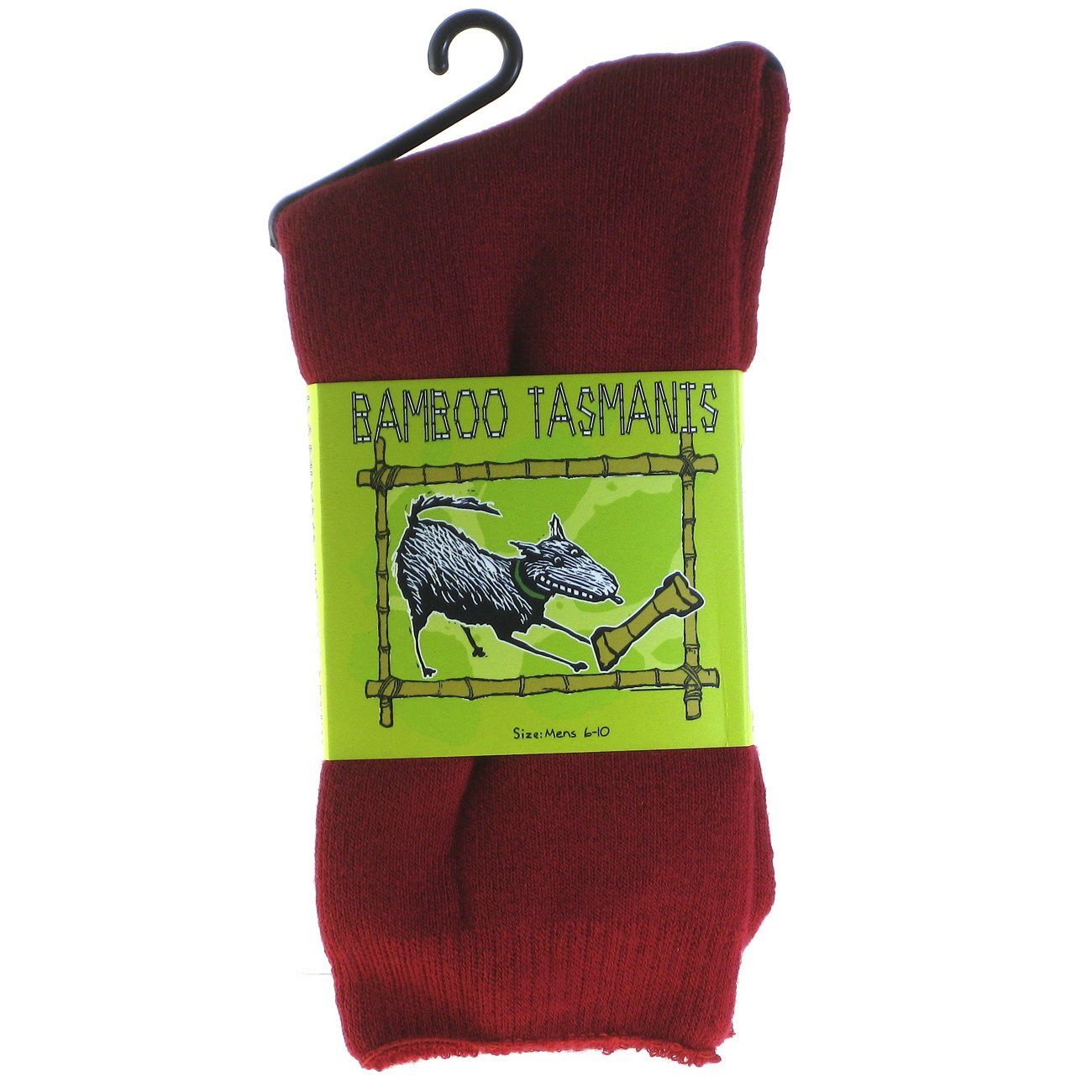Mongrel Socks, Bamboo Full Cushion, Hypoallergenic, Antibacterial, Eco Friendly Red Socks Mongrel Socks Red 2-8 